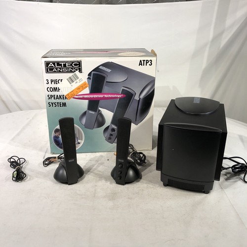 Altec Lansing ATP3 Multimedia Gaming Computer Subwoofer w/ Surround Speakers - 第 1/10 張圖片