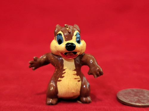 Disneykins DALE Hand Painted Hard Plastic Toy -1961 MARX Toys- Hong Kong