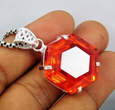 Premium Natural Mexican Fire Opal 73.85 Ct Pendant Certified Loose Gemstone