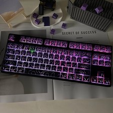 PBT Cherry Profile Keycaps Gradient Shine-Through 97/133 Keys Mechanical