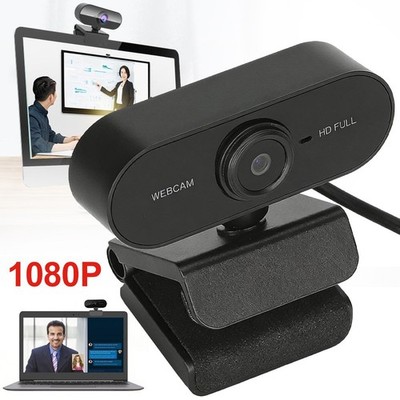 Webcam mit Mikrofon 1080p USB Plug & Play Webkamera Externe Streaming Camera DE