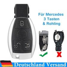 3 Tasten Schl&uuml;ssel Ersatz Geh&auml;use F&uuml;r Mercedes A B C E S ML G W204 C204 S204