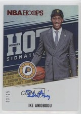 2017-18 Panini NBA Hoops Signatures Rookies Red Hot 3/25 Ike Anigbogu Auto 0ud4