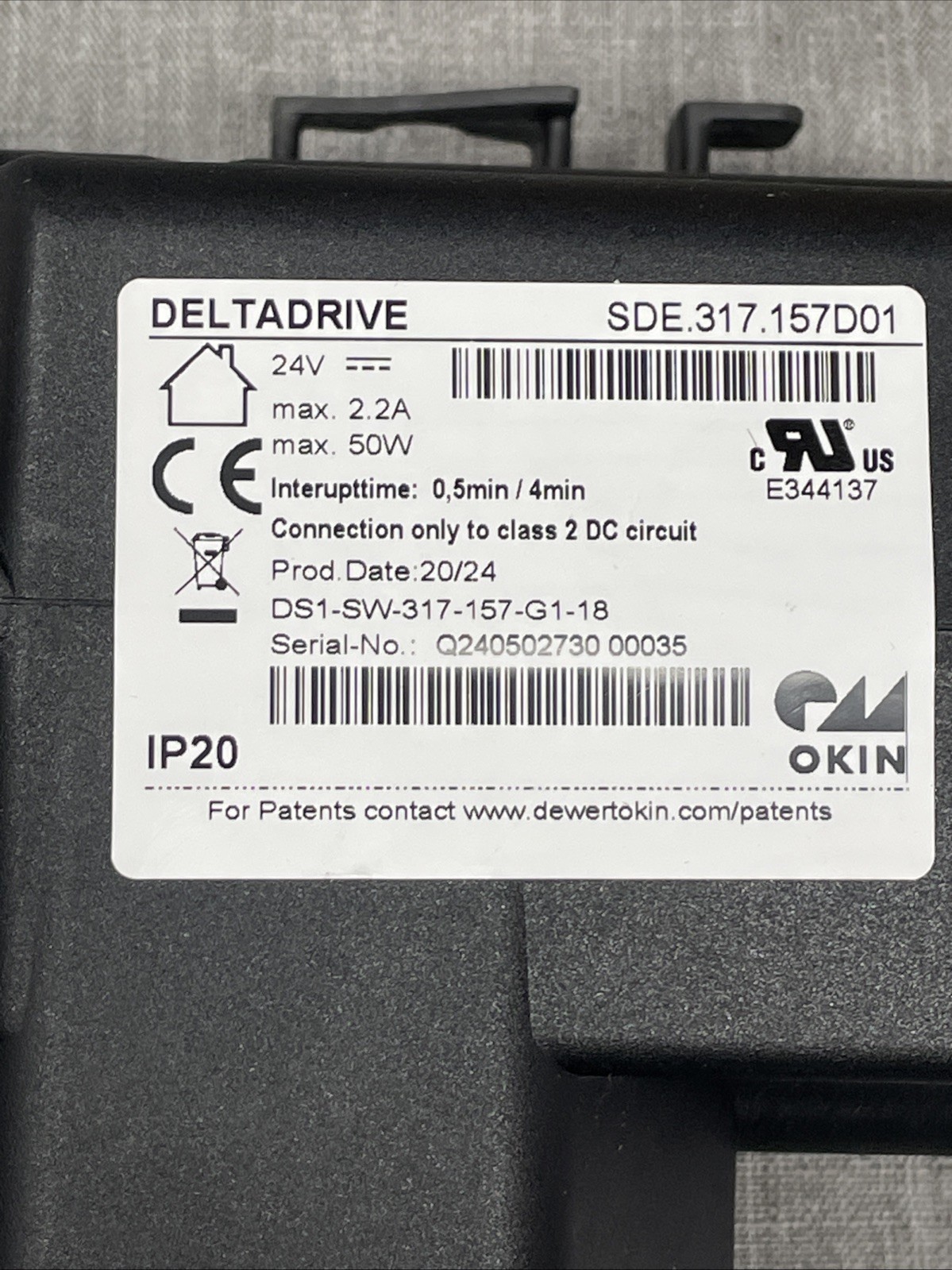 Okin Deltadrive SDE.317.157D01 Linear Actuator Lift Chair Power Motor