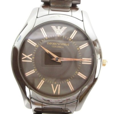 Emporio Armani AR-1444 Men's Quartz Watch 36mm Stainless Steel Brown