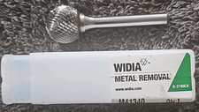 WIDIA Carbide Ball Burr Double Cut 3/4 in x 1/4 in Shank SD07EM M41340