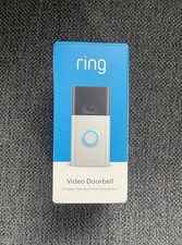 Ring - Battery Doorbell Plus Smart Wifi Video Doorbell - Satin Nickel - NEW