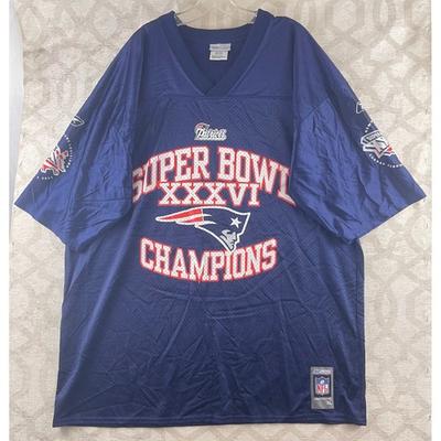#ad Reebok New England Patriots Super Bowl XXXVI Champions Troy Brown Jersey XL Navy $53.99