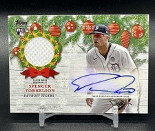 2022 Topps Holiday SPENCER TORKELSON Rookie Relic Auto /25 SSP Tigers RPA