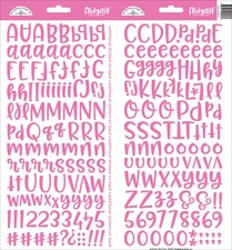 Doodlebug Abigail Font Alpha Cardstock Sticke...