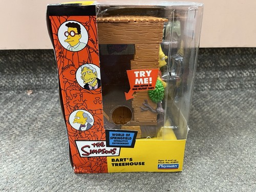 * PLAYMATES THE SIMPSONS BARTS TREEHOUSE WORLD OF SPRINGFIELD PLAYSET *ST - Picture 3 of 6