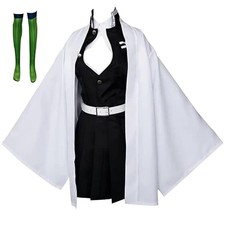 Demon Slayer Mitsuri Kanroji Cosplay Dress Outfit XL 6 Pc Set Anime Convention