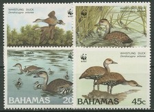 Bahamas 1988 WWF Tierschutz G&auml;nse Pfeifgans 672/75 postfrisch