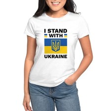 CafePress I Stand With Ukraine Women's T Shirt Women's T-Shirt 906464475