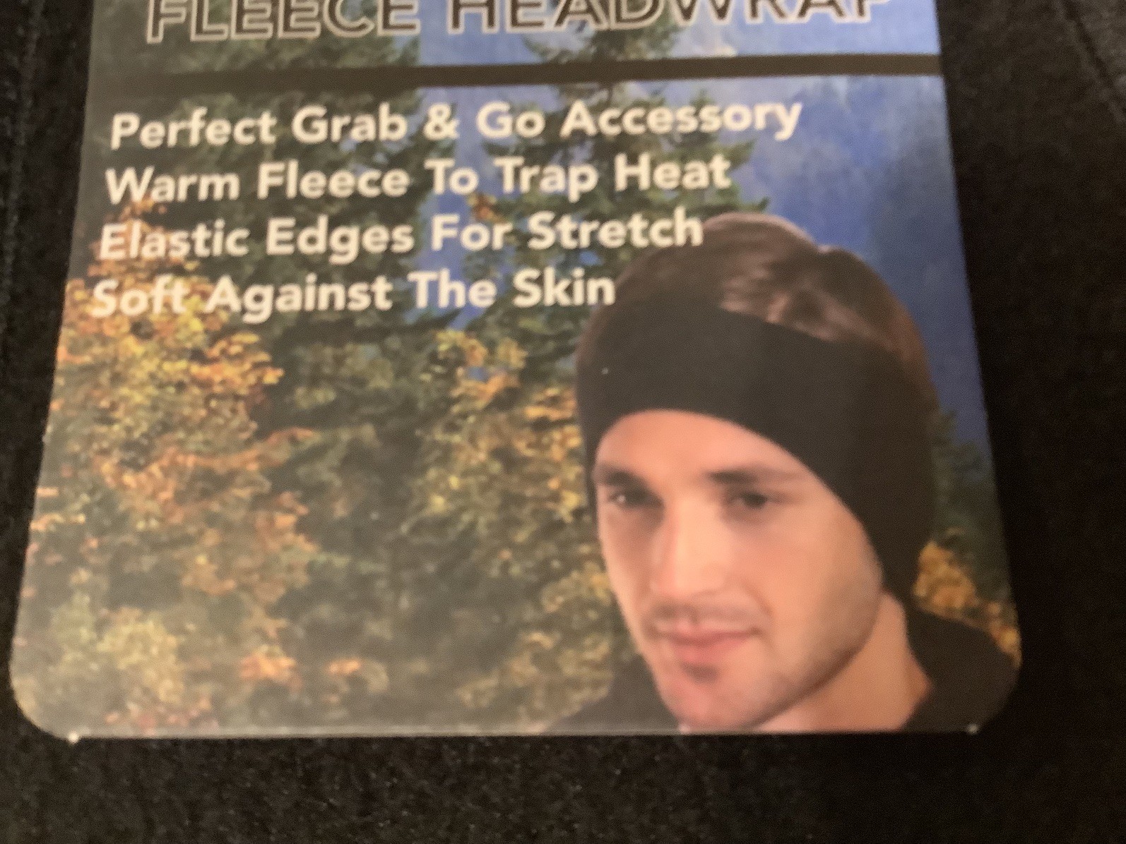 Rugged Frontier Fleece Headwrap Warm Stretch Soft Winter Headband Black Unisex image 3