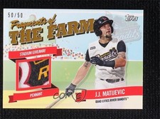 2018 Topps Pro Debut Fragments of the Farm Relics Gold 50/50 JJ Matijevic 7l6