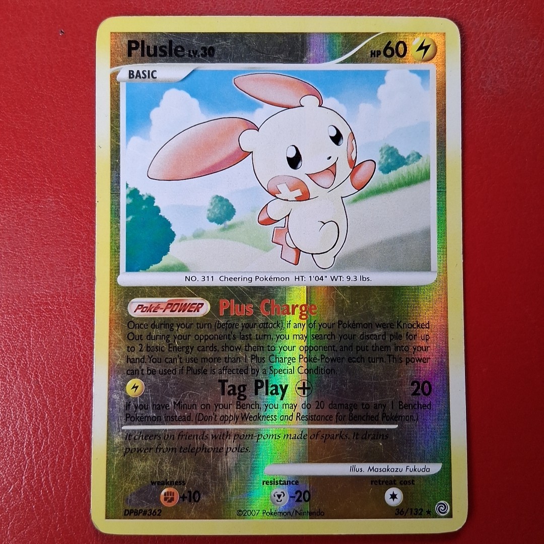 Plusle 36/132 Secret Wonders Reverse Holo Pokémon Card LP