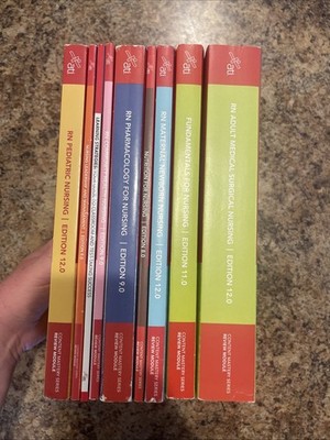 ATI RN Nursing Books COMPLETE SET 9 Books 2023 Edition Review Modules