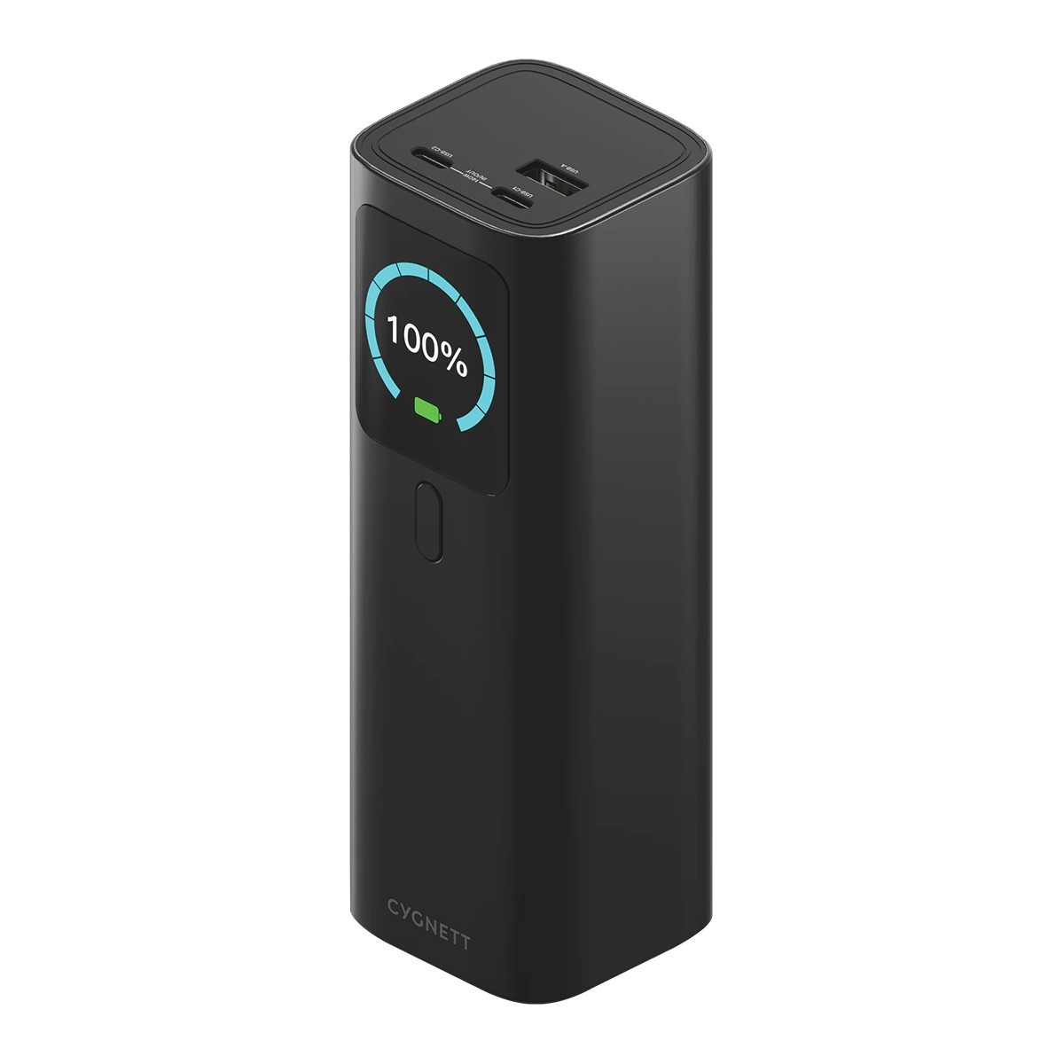 Batterie externe Cygnett 27000mAh 148W avec écran LED et ports USB-C USB-A