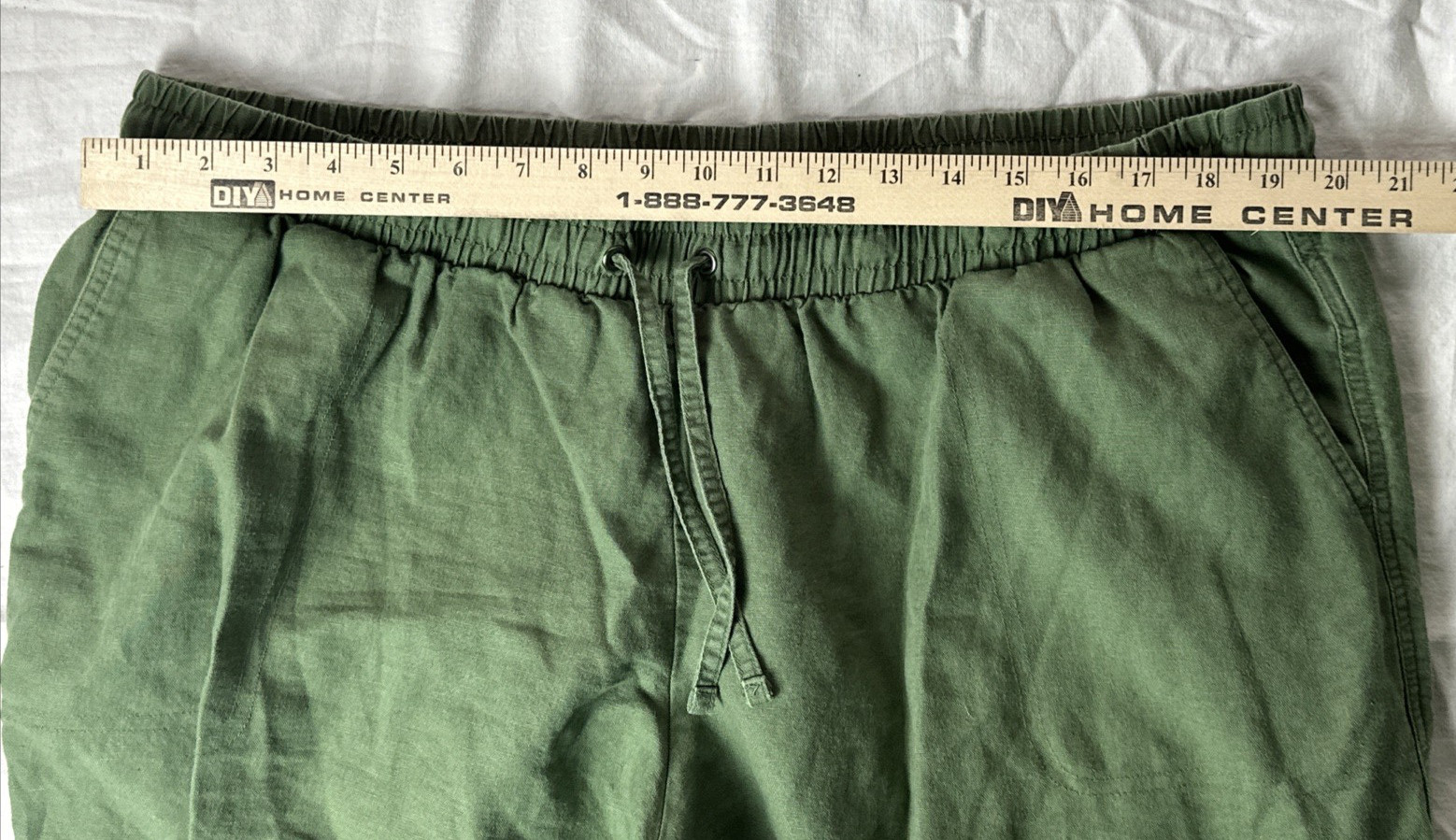 Amazon Essentials Linen Botton Blend Drawstring W… - image 6