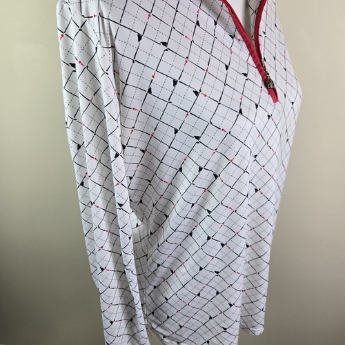 San Soleil Womens Top L Multicolor Long Sleeve Pullover Golf Tennis Shirt - Picture 6 of 14
