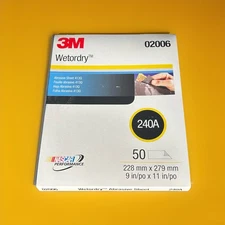 🔥(AN) ***QTY 1*** 3M 02006 Wetordry Sheets ***FREE SHIPPING***