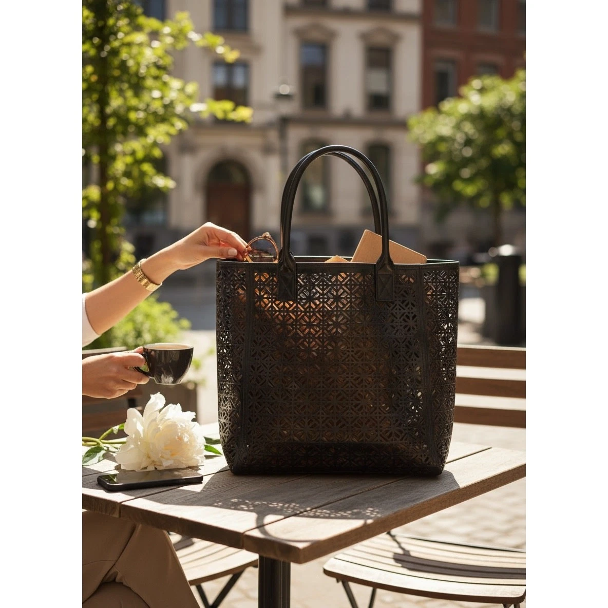 Tory Burch Perforated Tote for sale | eBay