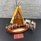 Vintage Playmobil Native American Figures Indian Lot