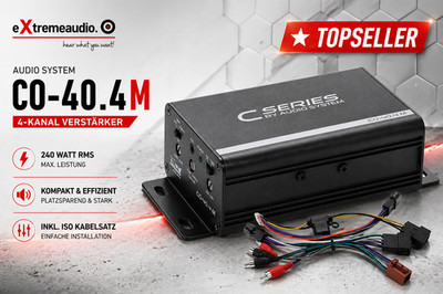 Audio System CO-40.4 M 4-Kanal IC-Verstärker 240 Watt RMS mit Kabelsatz