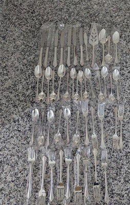 Vintage 1847 Rogers Bros Silver-Plated Flatware Set Of 47 Pieces