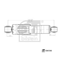 Febi Gas-StoßDÄMpfer Hinten Passend FüR Nissan Kubistar Renault Kangoo | 194194