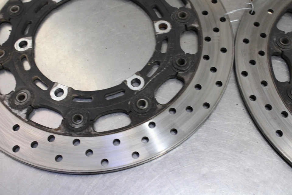 97-07 YAMAHA YZF600R  FRONT LEFT RIGHT BRAKE ROTORS DISCS 4SV-2581T-01-00 Foto 4 de 4