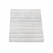 2'x2' Ivory Modern Design Hand Loomed 100% Wool Fragment Sample Rug R80359