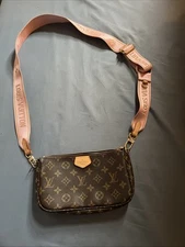 Louis Vuitton Shoulder Bag Medium Brown Leather