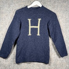 Womens Wizarding World of Harry Potter Scotland Wool H Sweater Size XS 14x23