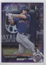 2017 Bowman Draft Chrome Purple Refractor 74/250 Quinn Brodey #BDC-24 z6b