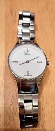 Calvin Klein Ladies White Faced Watch K43231 - Picture 2 of 10