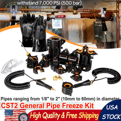 CST2 General Pipe Cleaner Cold-Shot Pipe Freeze Kit Freeze Pipes From 1/8'' to 2''