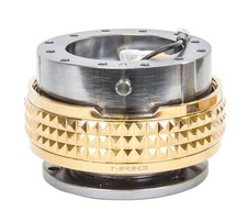 Nrg Steering Wheel Quick Release Gen 2.1 Gun Metal Chrome Gold Srk-210gmcg