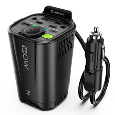 150W Car Power Inverter, 12V DC to 110V AC Car Plug Adapter Outlet Converter,...