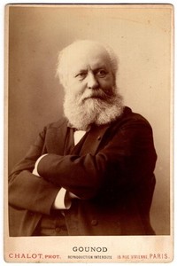 *CHARLES GOUNOD GREAT OPERA COMPOSER RARE RARE 1890 CHALOT CABINET PHOTO*