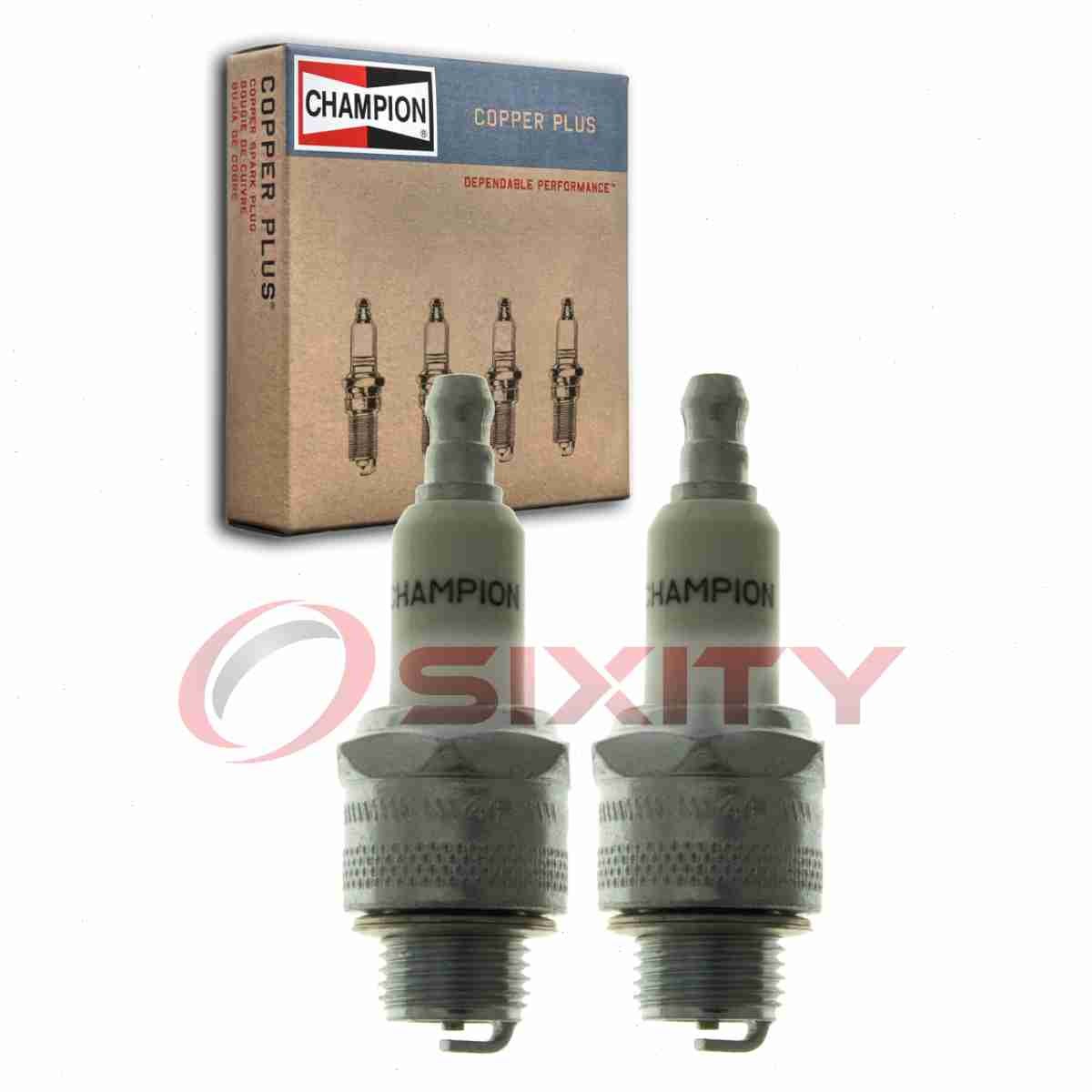 2 pc Champion Copper Plus 845 Spark Plugs for LM46 J17LM GL4 CS42 CS4 B4LMY to
