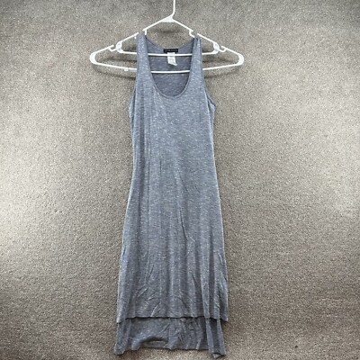 La Blanca Women's Size XS Gray Beach Tie Cover-Up Midi Sleeveless Dress 