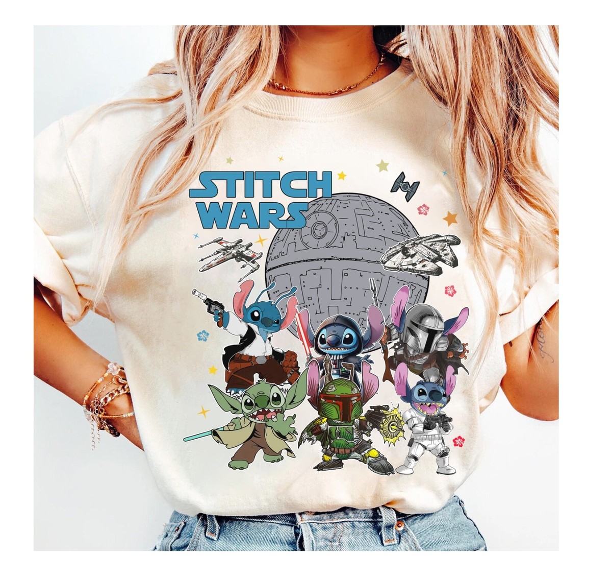 Disney Stitch Wars Galaxy's Edge Stitch Cosplay Star Wars Unisex T