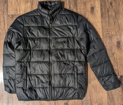 Swiss Tech Med (38-40) Lightweight Packable Quilted Puffer Jacket Solid Black - Picture 5 of 18