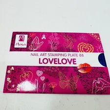 Moyra Stamping Plate Nail Art Accessories plate 88 / LOVELOVE