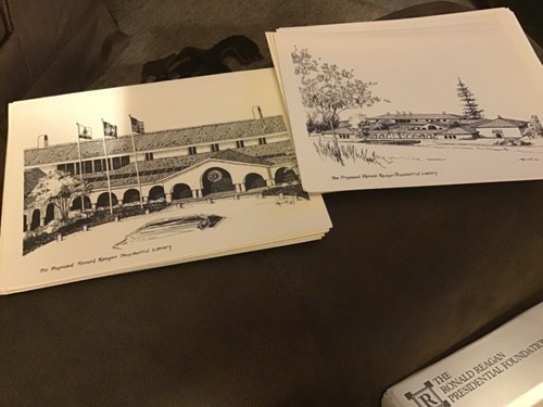 The Proposed Ronald Reagan Presidential Library Greeting Card 11 Cards ...