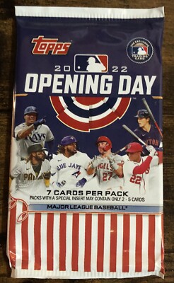 2022 Topps Opening Day MLB Baseball Factory Sealed Hobby Pack (1/1 Inserts?)