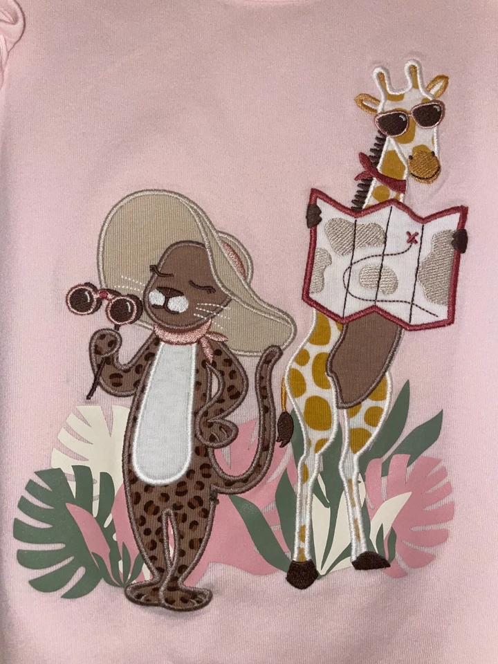 Juego Corto Gymboree Niñas Safari Jirafa Leopardo 2 Piezas Talla 8 Foto 2 de 4