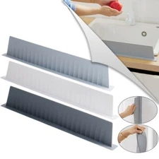 Silicone Kitchen Sink Splash Guard Reusable Bar Water Baffle Plate Splash